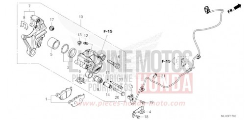 REAR BRAKE CALIPER CMX500AR de 2024
